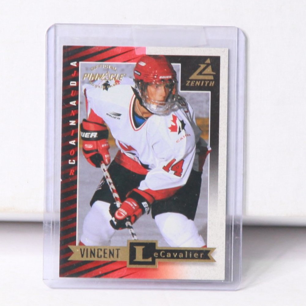 Vincent LeCavalier Pinnacle Zenith Rookie Card 1998 Team Canada Card #95